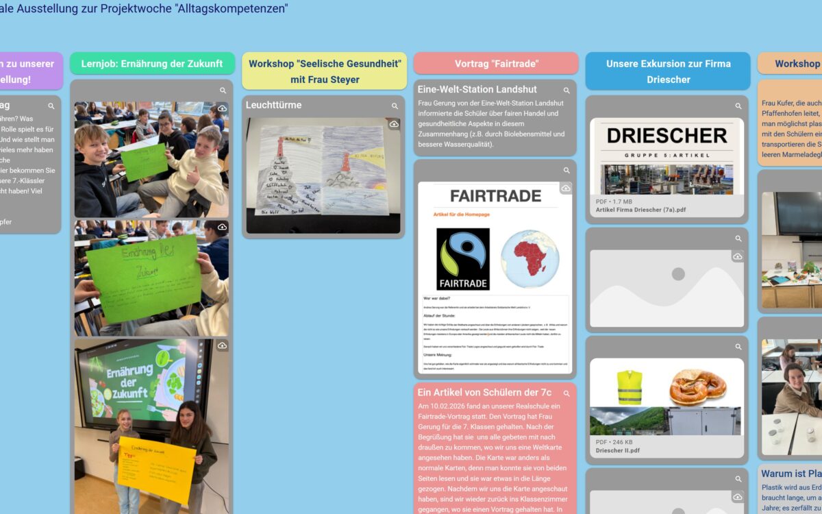 Lifehacks für ein gesundes Leben – Projektwoche „Alltagskompetenzen“ (7. Jgst.)
